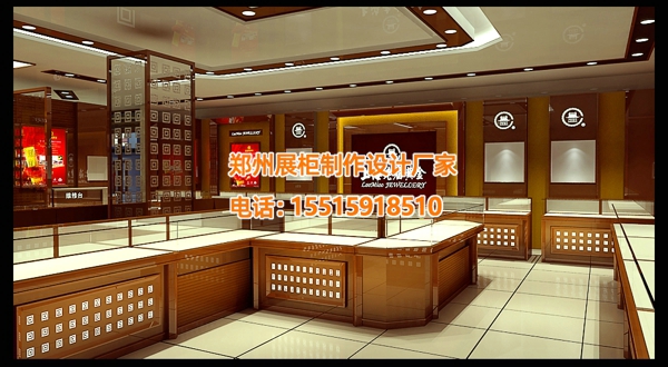 上海老庙黄金店展柜