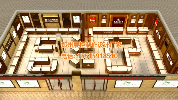 上海老庙黄金店展柜