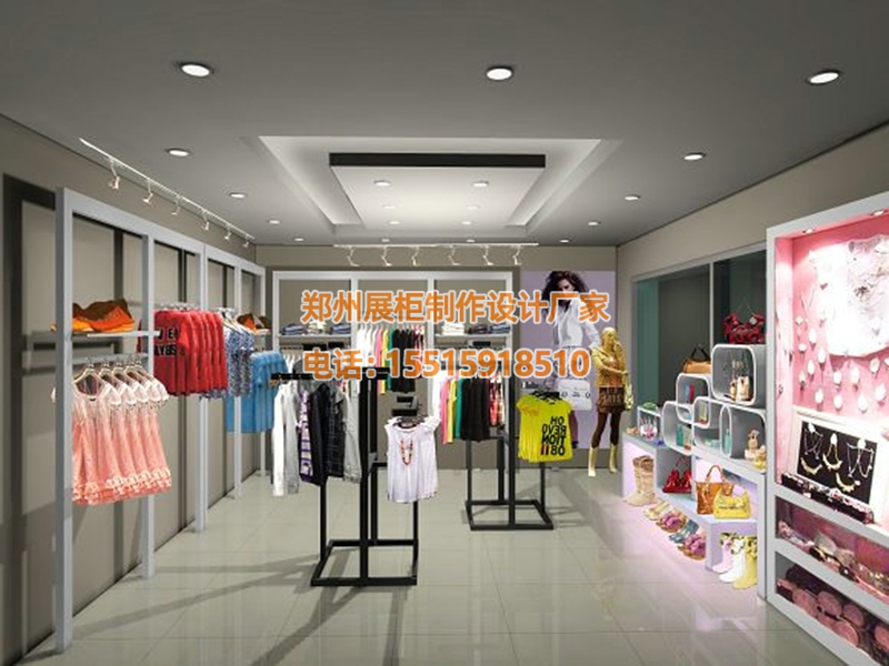服装店铁木结合柜 服装店铁木结合柜